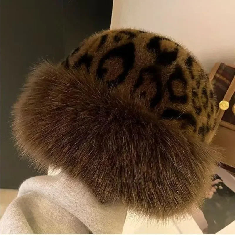 2024 Winter Plush Ear Keep Warm Headgear Fluffy Fur Protection Cap
