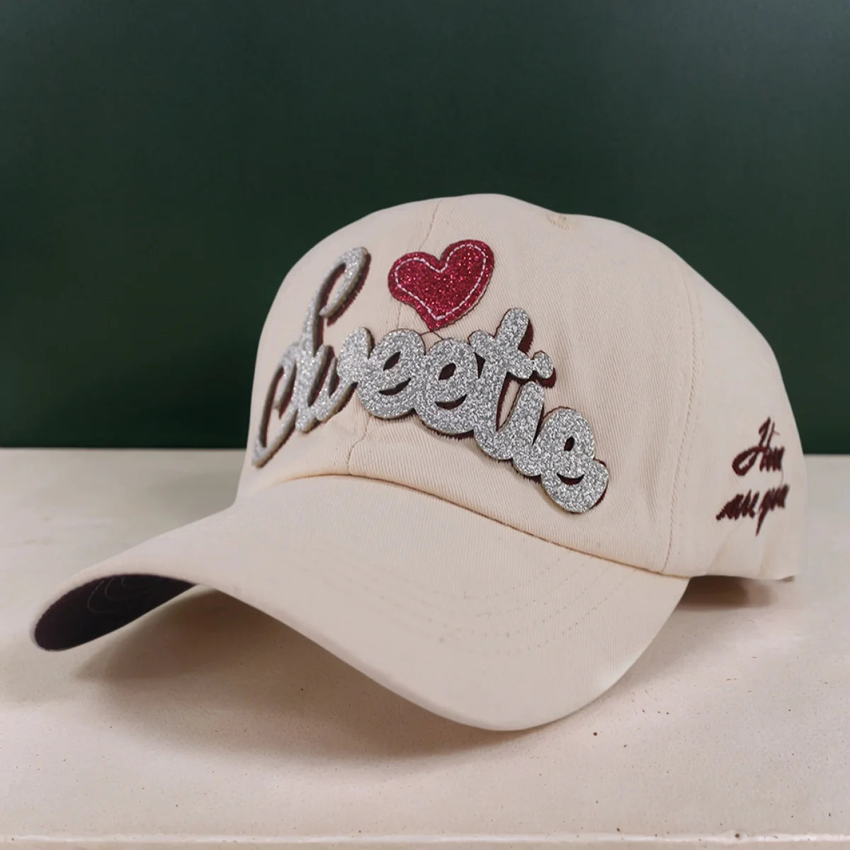 Adult Women's Summer Fashion Sunscreen Snapback Baseball Cap Outdoor Sport Letter Embroidery Hat