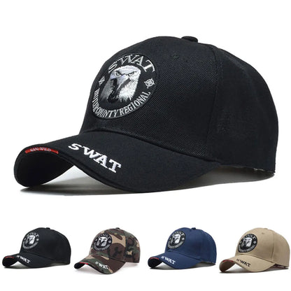 1piece Unisex SWAT Eagle Embroidered Baseball Cap