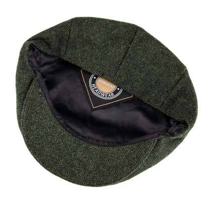 Wool Tweed Herringbone Irish Cap Men Women Beret Outdoor