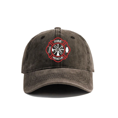 Fire Rescue Baseball Cap Women Men