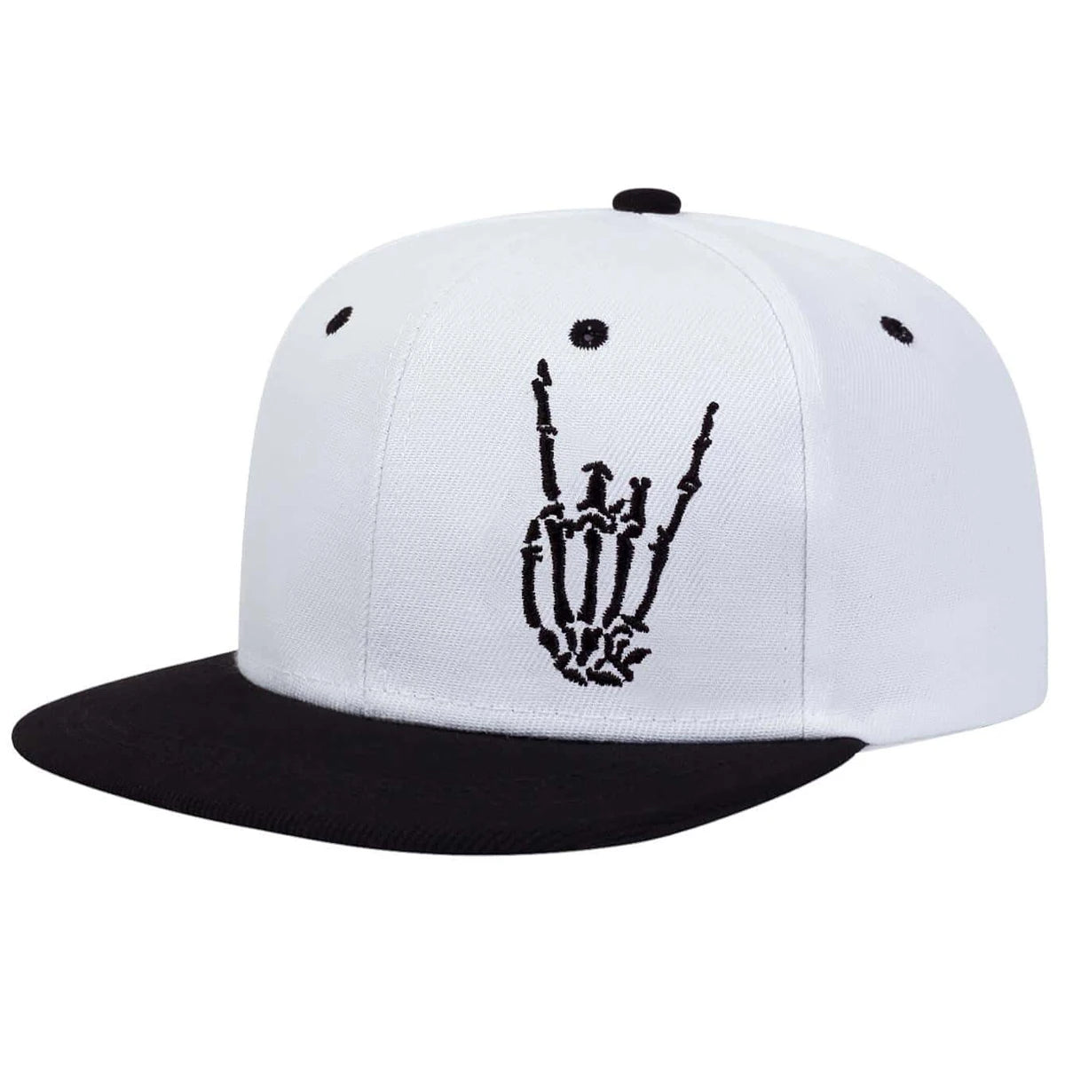 Unisex Skeleton Fingers Embroidery Hip-hop Hats Spring Autumn