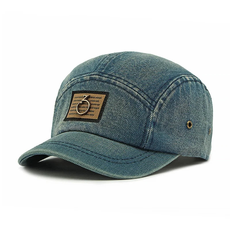 Unisex Spring New Washed Denim Duckbill Cap