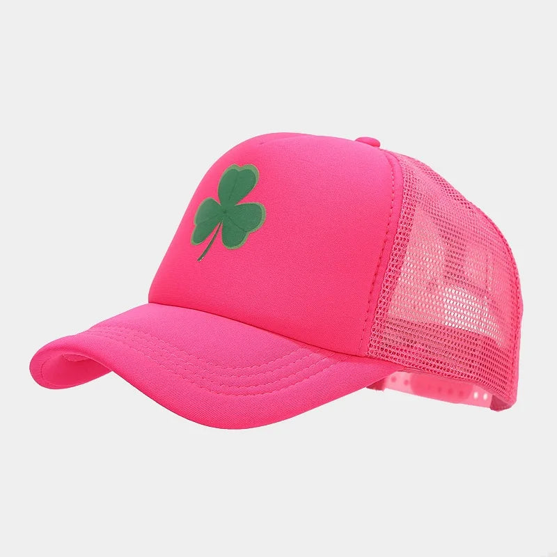 Fashion Clover Pattern Driver Hat Men's Summer Baseball Cap