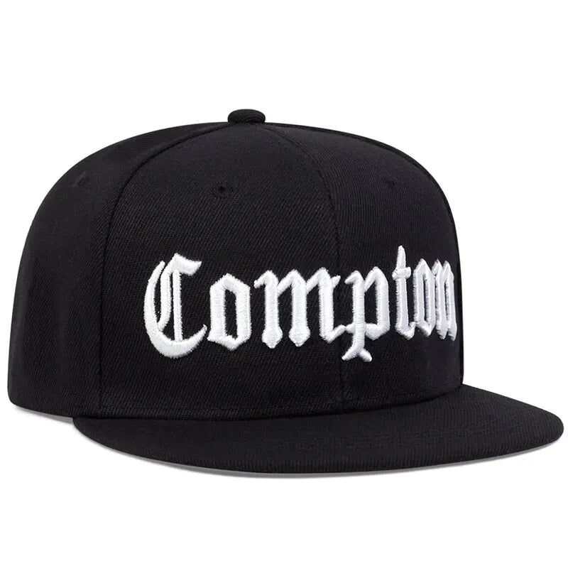 Unisex Compton Letter Embroidery Hip-Hop Hats Outdoor Adjustable