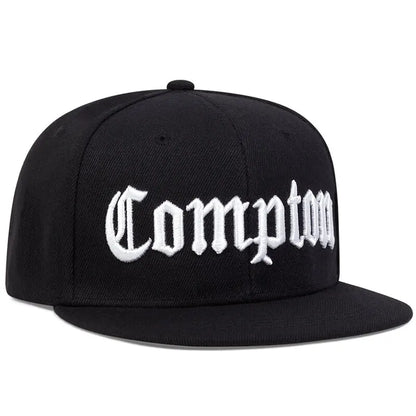 Unisex Compton Letter Embroidery Hip-Hop Hats Outdoor Adjustable