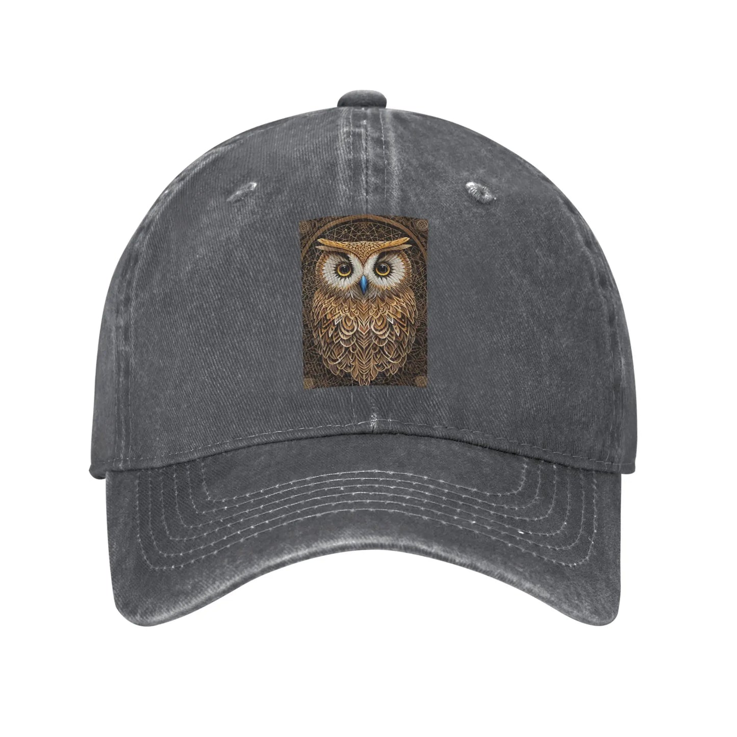 Owl Beliefs Print Baseball Caps Snapback Denim Hats