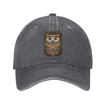 Owl Beliefs Print Baseball Caps Snapback Denim Hats