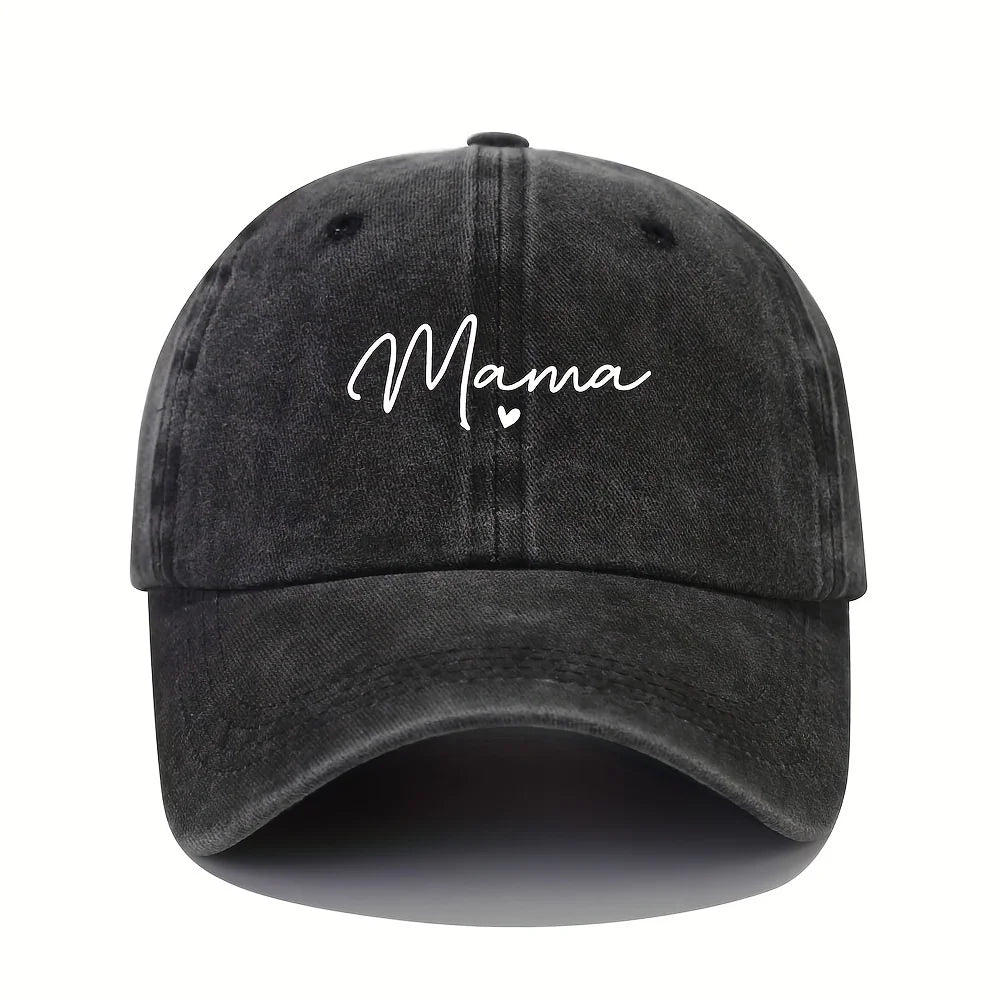 Mom Loves Patterned Printed Baseball Caps, Retro and Fashionable Women's
