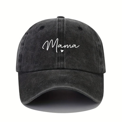 Mom Loves Patterned Printed Baseball Caps, Retro and Fashionable Women's