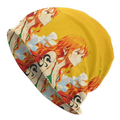 Nami Anime Comic Bonnet Hats  Hip Hop Knit Hat For Women Men