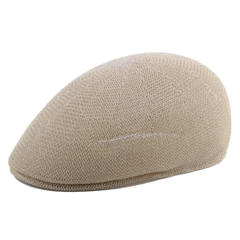 Summer Straw Hat Men Berets Fashion Newsboy Cap