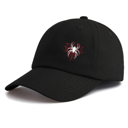 1pc Spider Print Baseball Cap for Adults