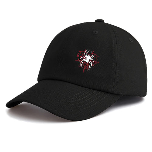 1pc Spider Print Baseball Cap for Adults