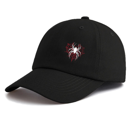 1pc Spider Print Baseball Cap for Adults