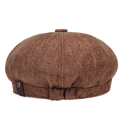 New Men Casual Newsboy Hat Spring Summer Thin Retro Beret Hat