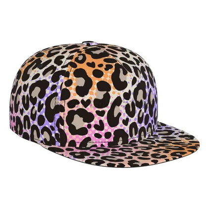 Leopard Print Baseball Cap Men Women Adjustable 3D Printed Snapback