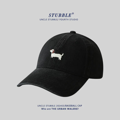 Unisex Original Design Embroidered Sausage Dog Baseball Cap