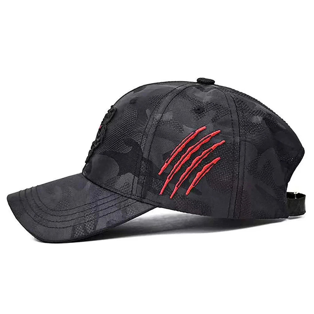 Embroidery Tiger Head Baseball Caps Unisex Adjustable