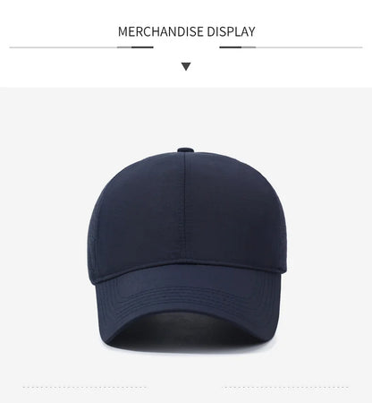 Cycling Baseball Cap Mesh Breathable Sun Hat Quick Dry Lightweight Fishing UV Protection Outdoor Summer Casual Cap