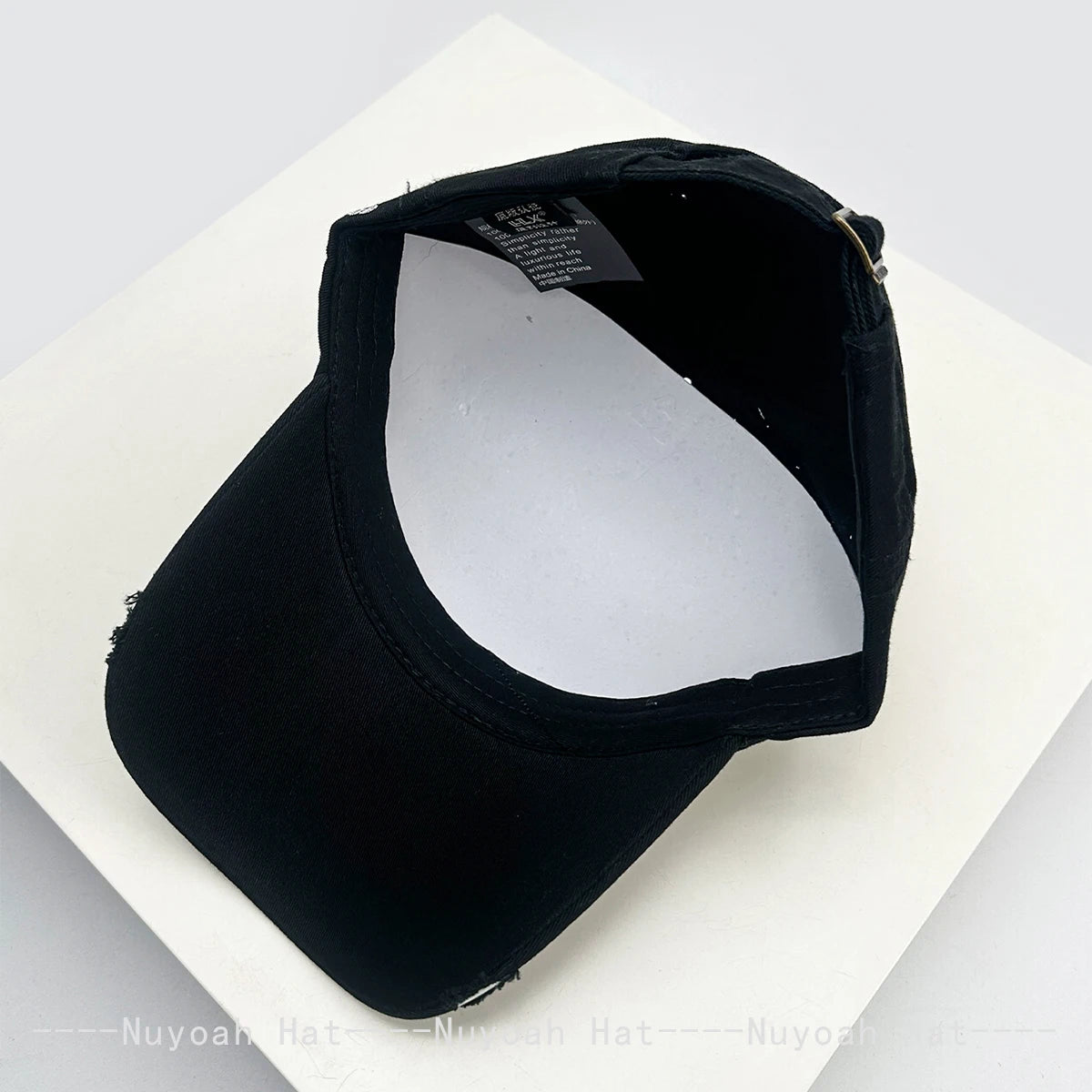 Korean Letter Embroidery Baseball Cap Unisex Retro Peaked Caps Fashionable Outdoor Simple Ins Design