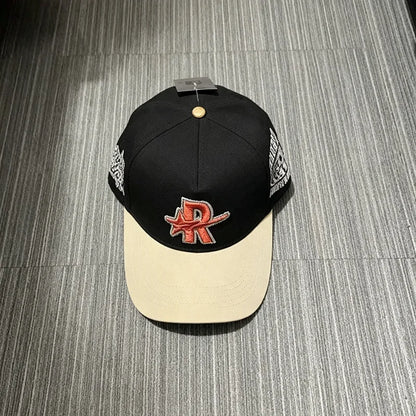 Contrast Brim 3D Embroidered Rough Play Hats