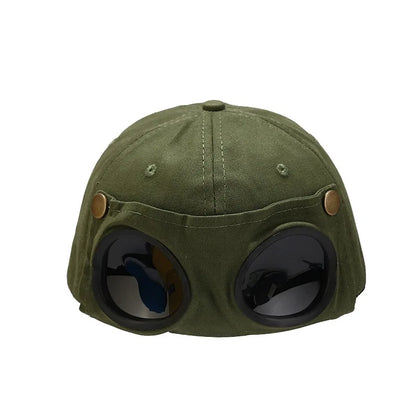 Aviator Hat With Sunglasses For Men Women Fashion Summer Baseball Cap