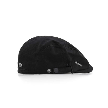 Casual Embroidered Cotton Beret Hat - Vintage Soft Reversible Newsboy Flat Cap