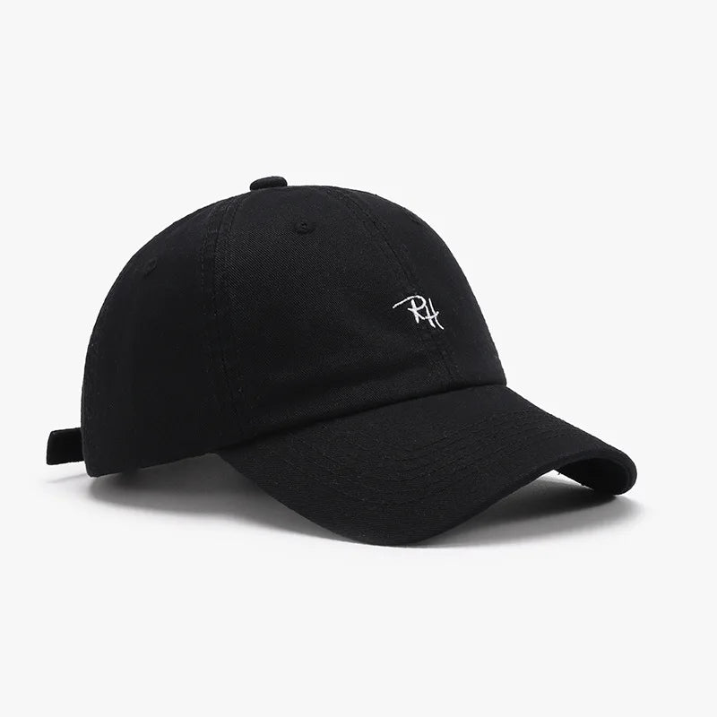 Soft Top Embroidered Letter Men's Breathable Sun Shading Baseball Cap For Outdoor Travel Duckbill Cap