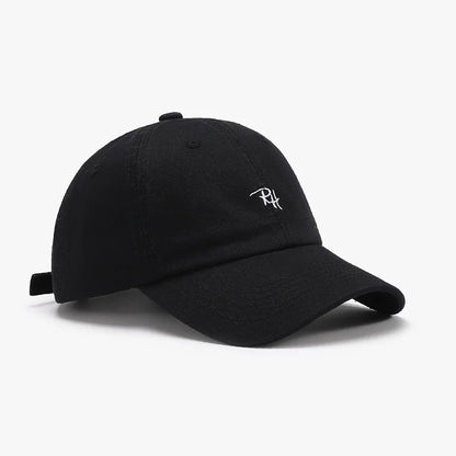 Soft Top Embroidered Letter Men's Breathable Sun Shading Baseball Cap For Outdoor Travel Duckbill Cap