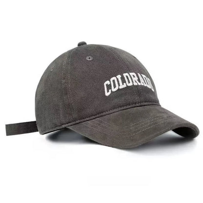 Unisex Colorado Letter Embroidery Baseball Caps Spring Autumn
