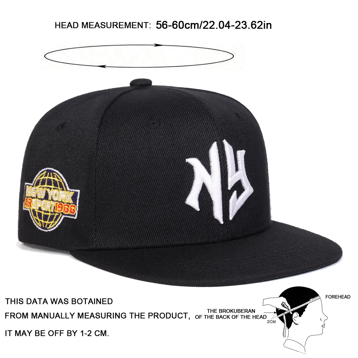 Unisex Letter Embroidery Hip-hop Hats Spring Autumn Outdoor