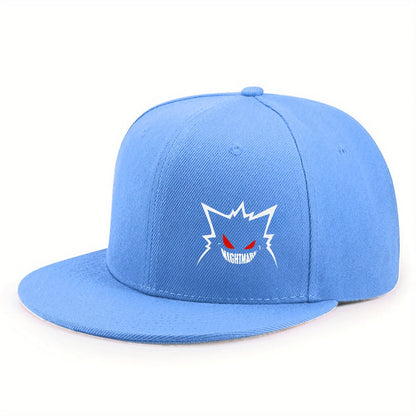 New Cute Expression Printed Flat brim Baseball Cap Outdoor Sports Event Casual Cap Hip Hop Street