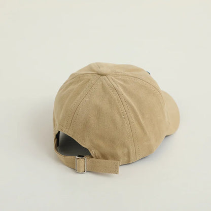 Korean Kids Bear Baseball Hat Solid Color Duck Tongue Cap