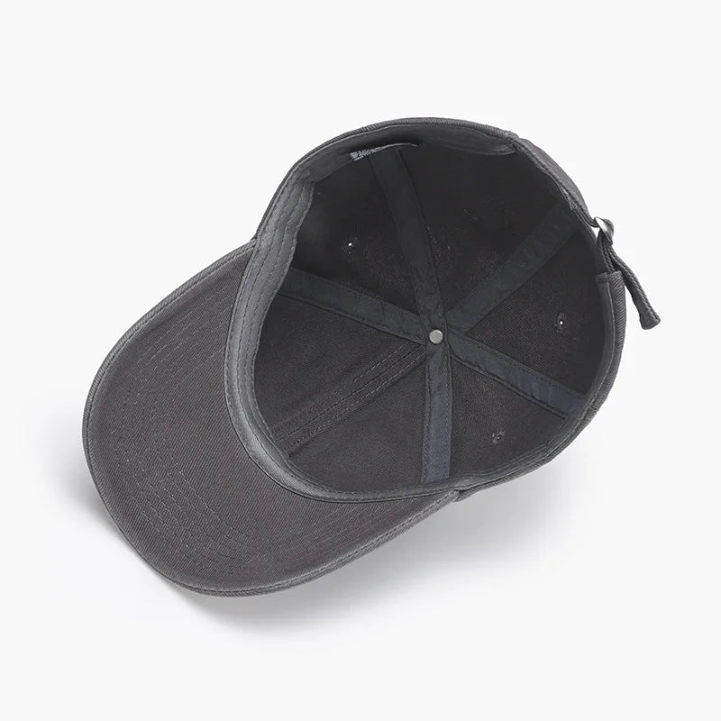Spring Outdoor Washed Distressed Soft-Top Men's Baseball Cap