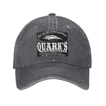 Deep Space 9 Quarks Bar Baseball Caps Denim Fabric Hats