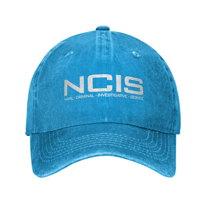 NCIS Naval Criminal Investigative Service Baseball Cap Retro Distressed Washed