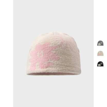 Niche Jacquard Plush Knitted Hat For Men And Women