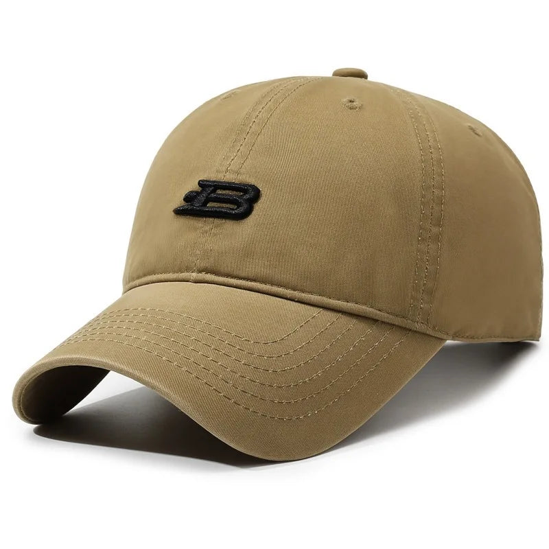 Unisex B Letter Embroidery Baseball Caps Spring and Autumn