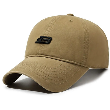 Unisex B Letter Embroidery Baseball Caps Spring and Autumn