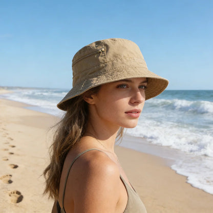 Spring Summer Washed Cotton Mesh Breathable Bucket Hats