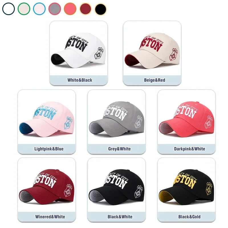 Soft Top Sports Baseball Cap Cotton 3D Embroidery