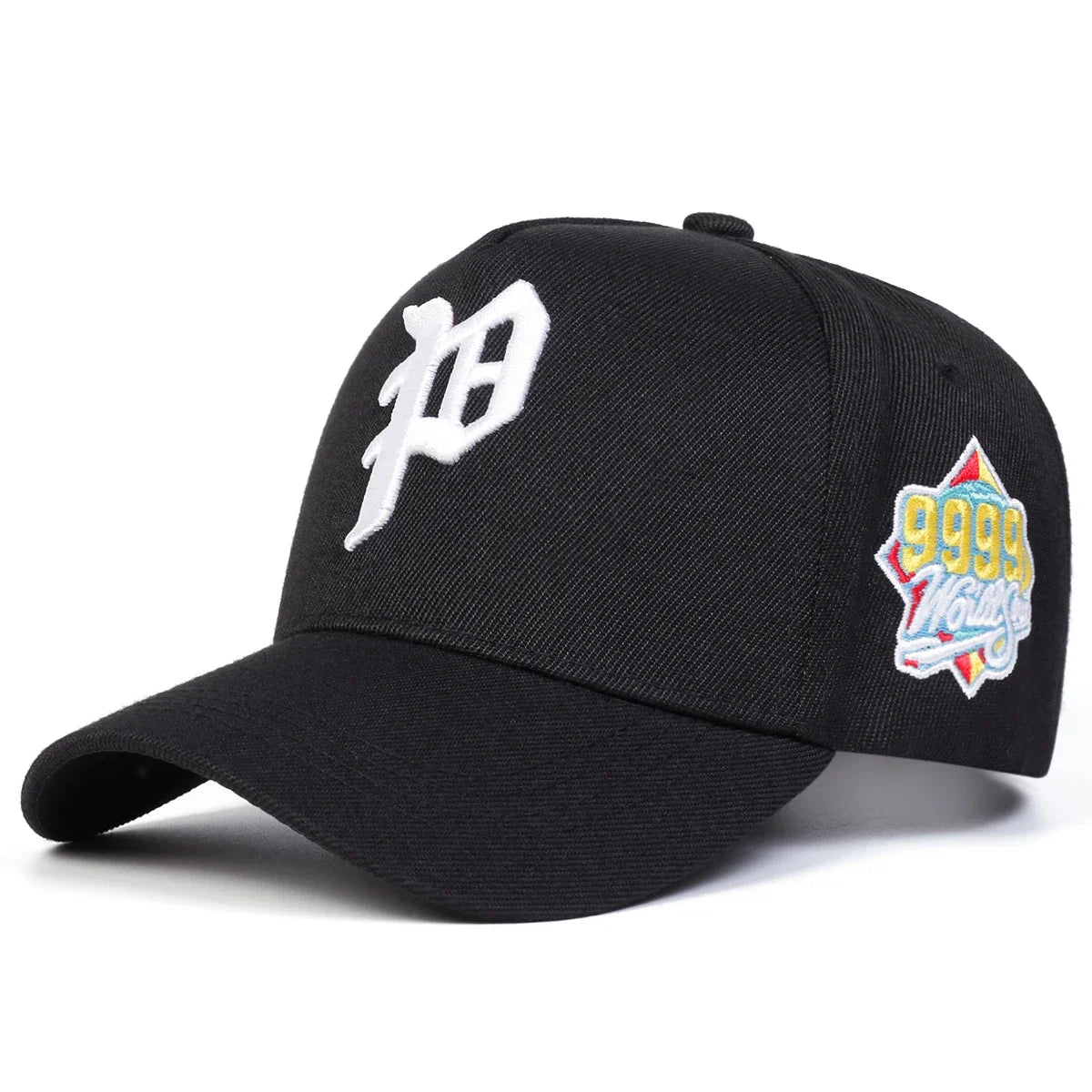 Unisex Gothic P Letter Embroidery Baseball Caps