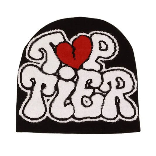 Gift Wool Acrylic Knitting Cap Hat Letter Printing Y2k Hip Hop Cap