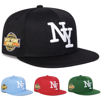 Unisex NY Letter Embroidery Hip-hop Hats Spring and Autumn