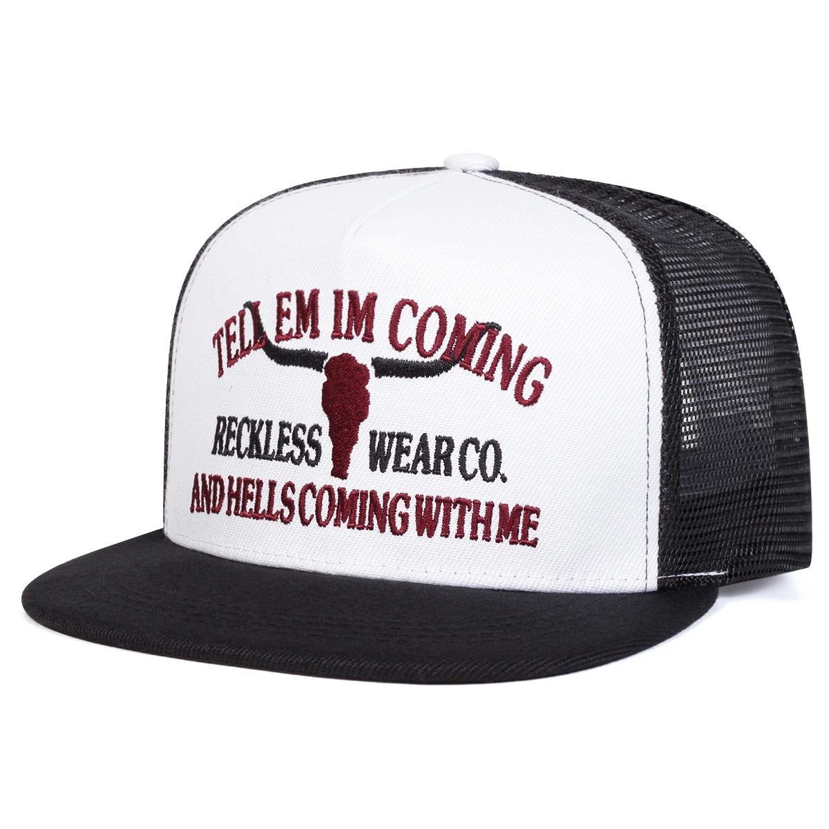 Unisex Reckless Wearco Letter Embroidery Hip-hop Net Hats Spring Summer