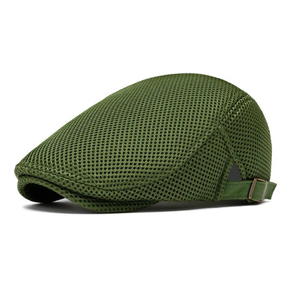 Perforated Mesh Bucket Hat Breathable Beret Women's Korean Style