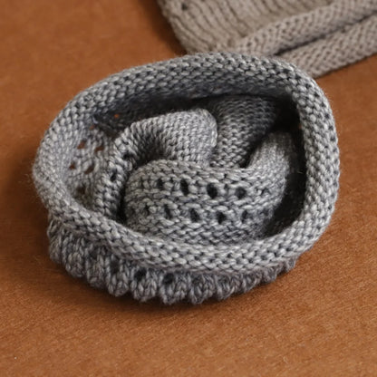 Winter Wool Knitted Beanies Cap for Women Autumn Winter Warm Slouchy Hat