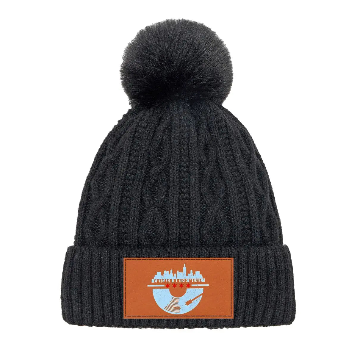 Chicago House Music Themed Design Casual Pompom Hat