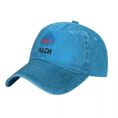 Scuba Driver Padi Washed Baseball Cap